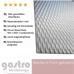 Edelstahl Strukturblech 5WL gewalzt 1,0mm stark Wellenblech